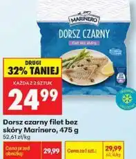 Biedronka Dorsz czarny filet bez skóry Marinero oferta