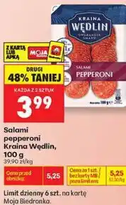 Biedronka Salami pepperoni Kraina Wędlin oferta