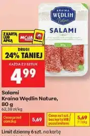 Biedronka Salami Kraina Wędlin Nature oferta