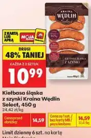 Biedronka Kiełbasa śląska z szynki Kraina Wędlin Select oferta