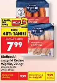 Biedronka Kiełbaski z szynki Kraina Wędlin oferta