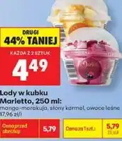 Biedronka Lody w kubku Marletto oferta