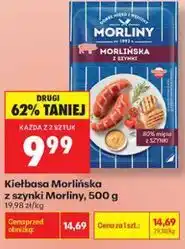 Biedronka Kiełbasa Morlińska z szynki Morliny oferta