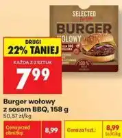 Biedronka Burger wołowy z sosem BBQ Selected oferta