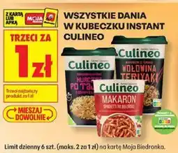 Biedronka Wszystkie dania w kubeczku instant Culineo oferta