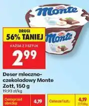 Biedronka Deser mleczno-czekoladowy Monte Zott oferta