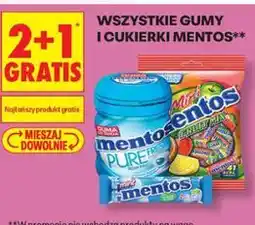 Biedronka Wszystkie gumy i cukierki Mentos oferta