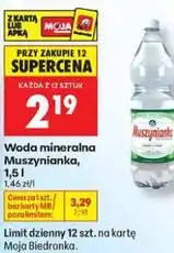 Biedronka Woda mineralna Muszynianka oferta