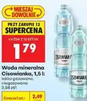 Biedronka Woda mineralna Cisowianka oferta