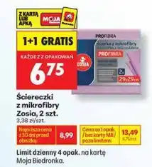 Biedronka Ściereczki z mikrofibry Zosia Profibra, 2 szt oferta