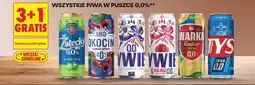 Biedronka Wszystkie piwa w puszce 0,0% (Zatecky, Okocim, Żywiec, Warka, Tyskie) oferta