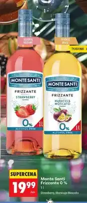 Biedronka Wino bezalkoholowe Monte Santi Frizzante Strawberry oferta