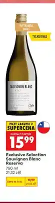 Biedronka Wino białe wytrawne Exclusive Selection Sauvignon Blanc Reserva oferta