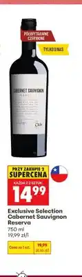 Biedronka Wino czerwone półwytrawne Exclusive Selection Cabernet Sauvignon Reserva oferta
