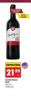 Biedronka Wino czerwone półwytrawne Carlo Rossi Red oferta