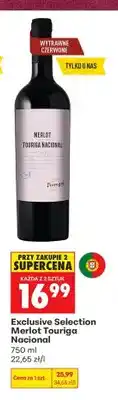 Biedronka Wino czerwone wytrawne Exclusive Selection Merlot Touriga Nacional oferta