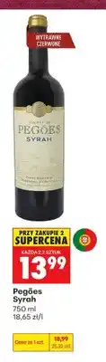 Biedronka Wino czerwone wytrawne Pegões Syrah oferta