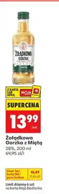 Biedronka Likier Żołądkowa Gorzka z Miętą oferta