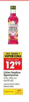 Biedronka Likier Soplica Egzotyczna Smoczy Owoc Melon oferta