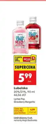 Biedronka Likier Lubelska Chill Lychee Pop oferta