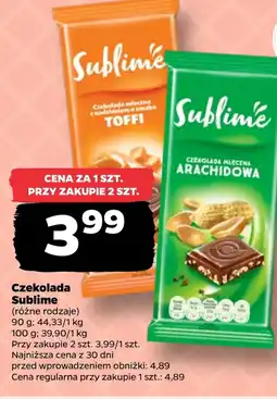 Netto Czekolada Sublime oferta