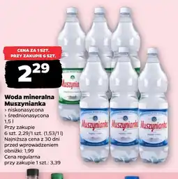 Netto Woda mineralna Muszynianka oferta