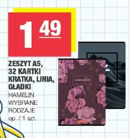 Spar Zeszyt A5 32 kartki gładki Hamelin oferta