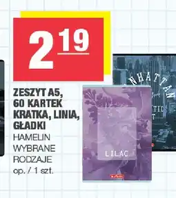 Spar Zeszyt A5 60 kartek linia Hamelin oferta