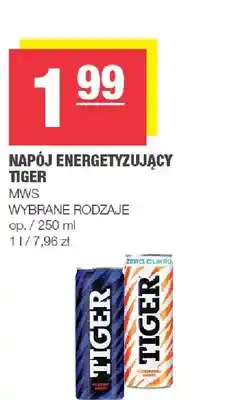 Napój energetyzujący Tiger Zero Cukru