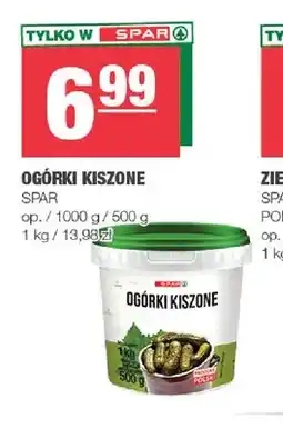 Spar Ogórki kiszone Spar oferta