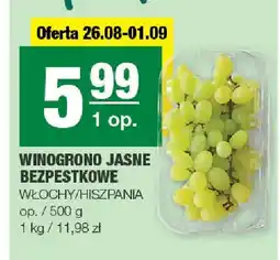 Spar Winogrono jasne bezpestkowe oferta