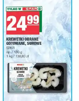 Spar Krewetki obrane gotowane Spar oferta