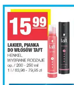 Spar Pianka do włosów Taft oferta