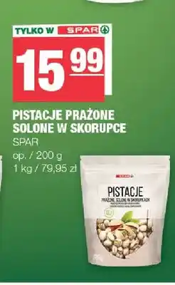 Spar Pistacje prażone solone w skorupce SPAR oferta