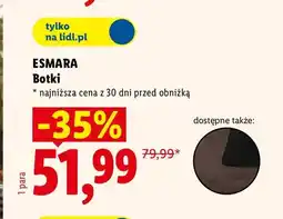 Lidl Botki damskie Esmara oferta