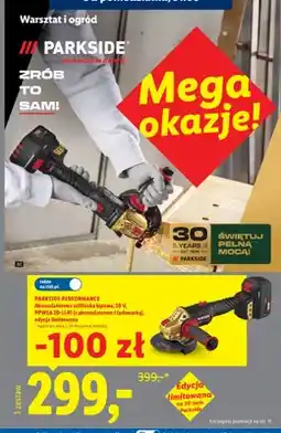 Lidl Akumulatorowa szlifierka kątowa Parkside Performance oferta