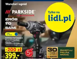 Lidl Akumulatorowy klucz udarowy Parkside Performance oferta