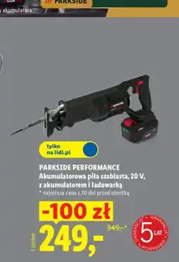 Lidl Akumulatorowa piła szablasta Parkside Performance oferta