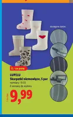 Lidl Skarpetki niemowlęce Lupilu 5-pak oferta