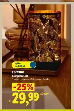 Lidl Lampion LED Livarno oferta