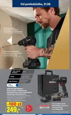 Lidl Akumulatorowa wiertarkowkrętarka w walizce Parkside Performance edycja limitowana oferta