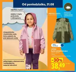 Lidl Kurtka softshell dziecięca Lupilu oferta