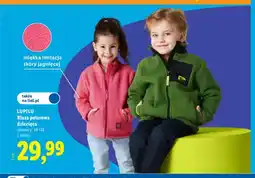 Lidl Bluza polarowa dziecięca Lupilu oferta