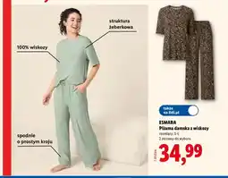 Lidl Piżama damska z wiskozy Esmara oferta