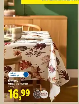 Lidl Obrus Livarno oferta