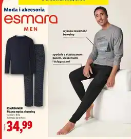 Lidl Piżama męska z bawełną oferta