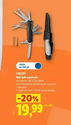 Lidl Nóż z krzesiwem Crivit oferta