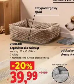 Lidl Legowisko dla zwierząt Zoofari oferta