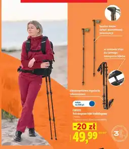 Lidl Teleskopowe kijki trekkingowe Crivit oferta