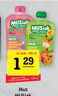 Gram Market Mus owocowy MUSiak banan brzoskwinia burak oferta